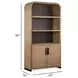 Tristan Swiss Coffee 2 Door Display Cabinet with LED