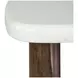Elowen Vale Turkish Coffee and White Triangular Marble Top End Table