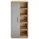 Loft Brown 1 Door Etagere Bookcase