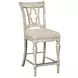 Homestead Pine Cornsilk Upholstered Kendal Counter Height Chair Set of 2