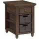 Oliver Brown Rectangular Chairside Table