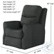 Fame Halifax Coal Wall Hugger Recliner