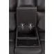 Eldridge Steamboat Brown Leather 76" Zero Gravity Power Reclining Loveseat with Console and USB Charging