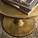 Benson Vintage Brass Round Chairside Table