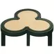 Dylan Matte Dark Green Lacquer Reversible Top Cigar Table