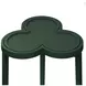 Dylan Matte Dark Green Lacquer Reversible Top Cigar Table