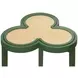 Dylan Matte Green Lacquer Reversible Top Cigar Table