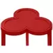 Dylan Matte Red Lacquer Reversible Top Cigar Table