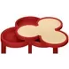 Dylan Matte Red Lacquer Reversible Top Cigar Table
