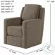 Diva Brady Brindle Swivel Glider