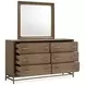 Lindon Belgian Wheat and White Upholstered Panel Bedroom Set