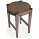 Kaysen Wallaby and Matte Black Round End Table