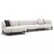 Madera Oatmeal 3 Piece Modular LAF Chaise Sectional with Pillows