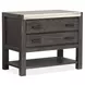 Plum Creek Ravenwood Black and Elite Dove Upholstered Panel Bedroom Set