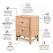 Cypress Sandstone 2 Drawer Nightstand