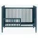 Modern Nursery Blue Convertible Crib