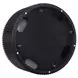 Colvin Black and White Round Marble Top Coffee Table with Casters