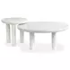 Sunset Cove Moonlight Pearl Round Nesting Cocktail Table
