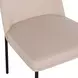 Sydney Taupe Performance Fabric Upholstered Dining Chair Set of 2