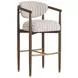 Gavina Gifford Script Upholstered Bar Stool