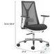 Hasso Black Adjustable Swivel Office Chair