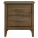 Andover Walnut 2 Drawer Nightstand with USB Charging