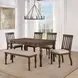 Joanna Brown 44" Upholstered Bench