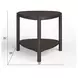 Hadleigh Black Coffee Bean Free Form Accent End Table
