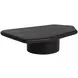 Della Black Free Form Large Concrete Top Outdoor Cocktail Table