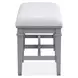 Harborwick Harbor Gray Upholstered Dining Bench