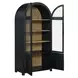 Magnolia Black 4 Door Curio Cabinet