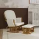 Kennedy Rocker Vanilla Upholstered Rocker