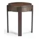 Artifacts Antique Bronze Oval Shaw Side Table