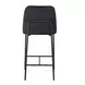 Sydney Black Performance Fabric Upholstered Counter Height Stool Set of 2