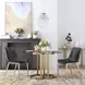 Magnus Black And Brushed Stainless Steel Dining Chair Set Of 2