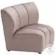 Garbi Beige Velvet 4 Piece Modular Sectional