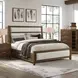 Marlow Sable and White King Upholstered Storage Panel Bed
