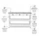 Garden Gate Distressed Grey Entertainment Center