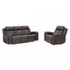 Maveric Bette Coffee 91" Zero Gravity Triple Power Reclining Sofa with Drop Down Table and USB Charging