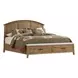 Jackson Golden Oak King Storage Panel Bed