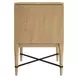 Loft Brown and Black 2 Drawer Reeded Nightstand