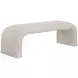 Aria Bergen Taupe Upholstered 60" Accent Bench