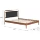 Netz Black And Walnut Queen Panel Bed