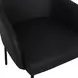 Sydney Black Upholstered Arm Chair Set of 2