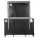 Lancaster Dovetail Gray 9 Drawer Dresser with Rectangular Mirror