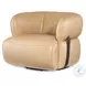 Millcott Texas Stone Leather Swivel Chair