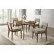 Miller Walnut Square Dining Room Set