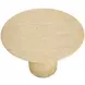 Rhenora Travertine Look 43" Round Concrete Top Outdoor Dining Table