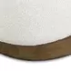 Domina Off White Upholstered Rectangular Ottoman