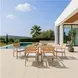 Rader Gray Performance Fabric Outdoor Dining Chair Set Of 2